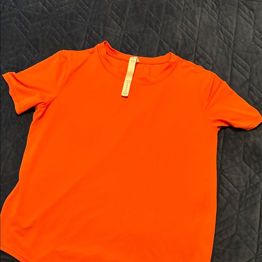 lululemon athletica Orange Short Sleeve Tee
